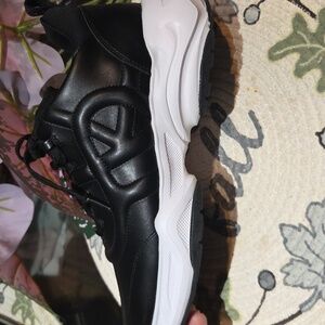 Donna Karan Black and White Sneakers